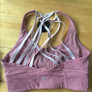 Lululemon Pink Free To Be Moved Sports Bra Size 8